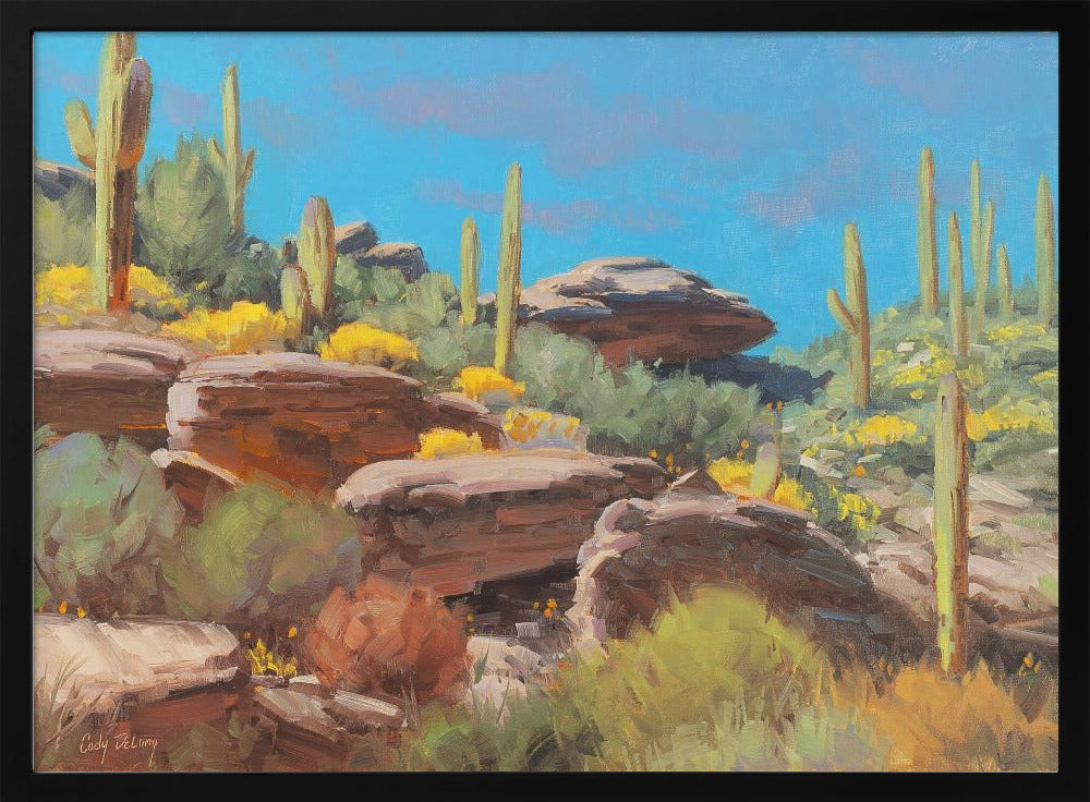 Desert Blooming Scene | Poster