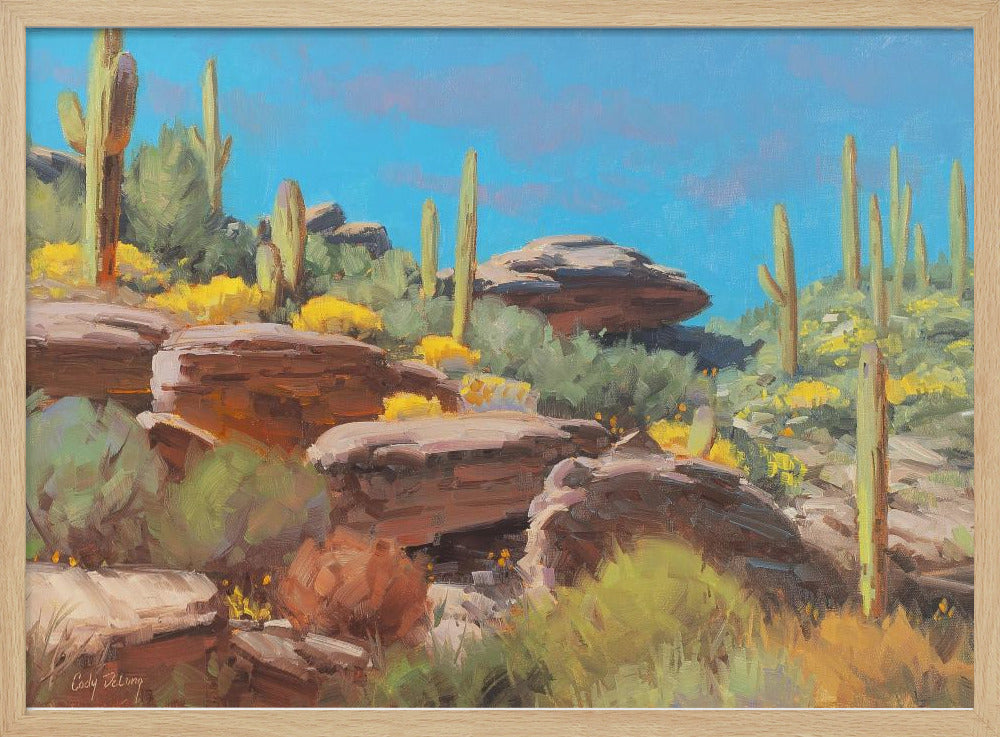 Desert Blooming Scene | Poster