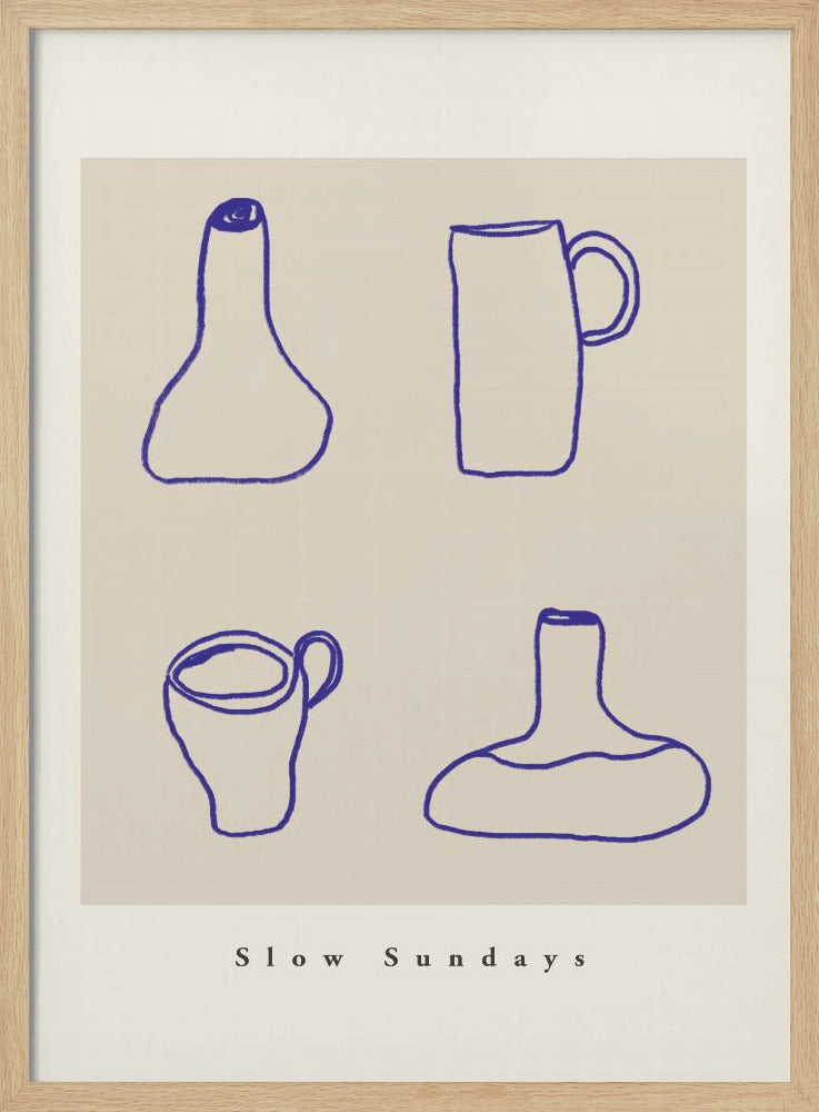 Abstract Pottery Lines | Poster
