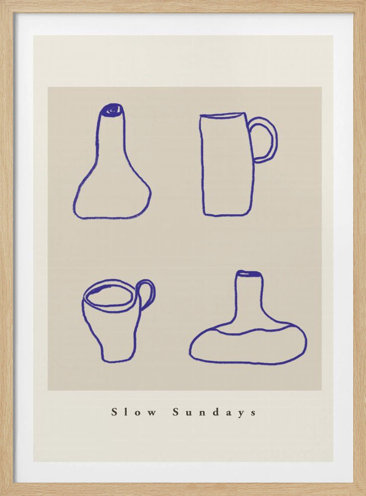 Abstract Pottery Lines | Poster