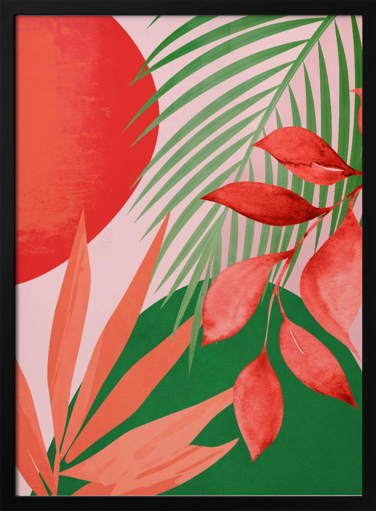 Abstract Art Tropical Garden | Poster