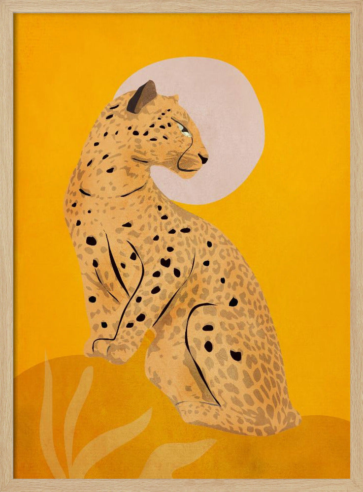 Golden Graceful Cheetah | Poster