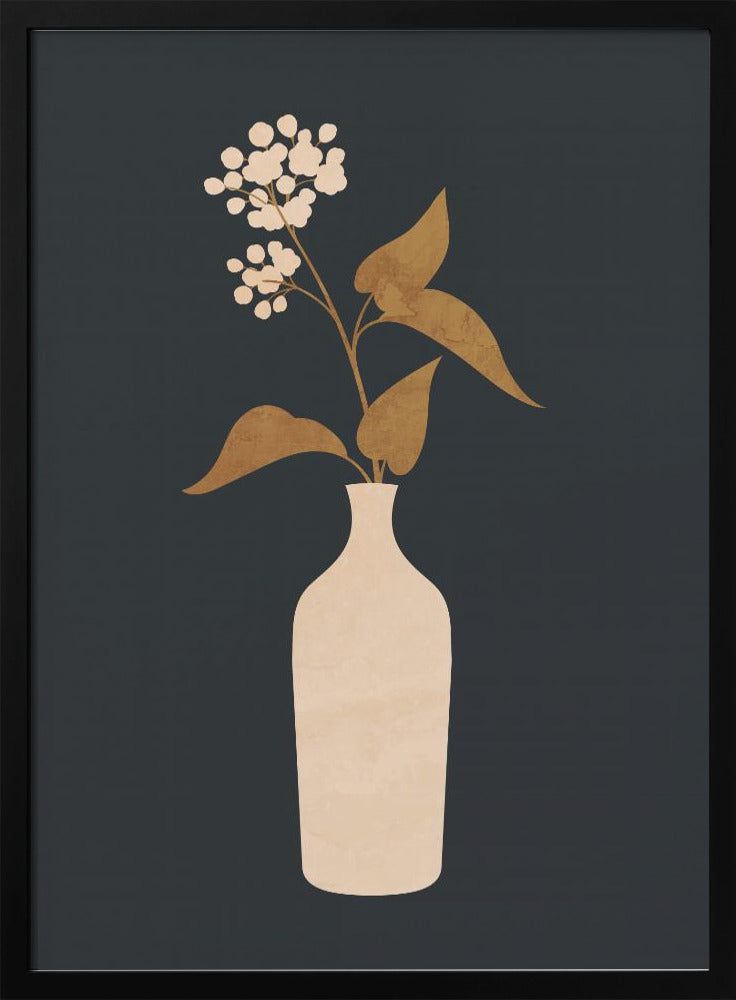 Minimal Abstract Art Vase Flower | Poster