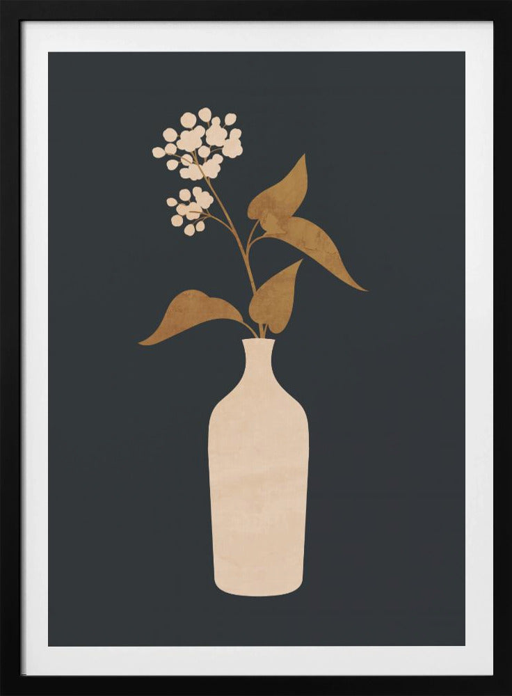 Minimal Abstract Art Vase Flower | Poster