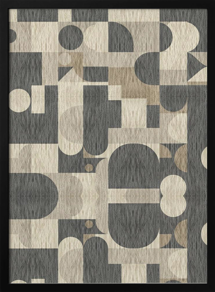 Geometric Pattern with Various Shapes | Poster