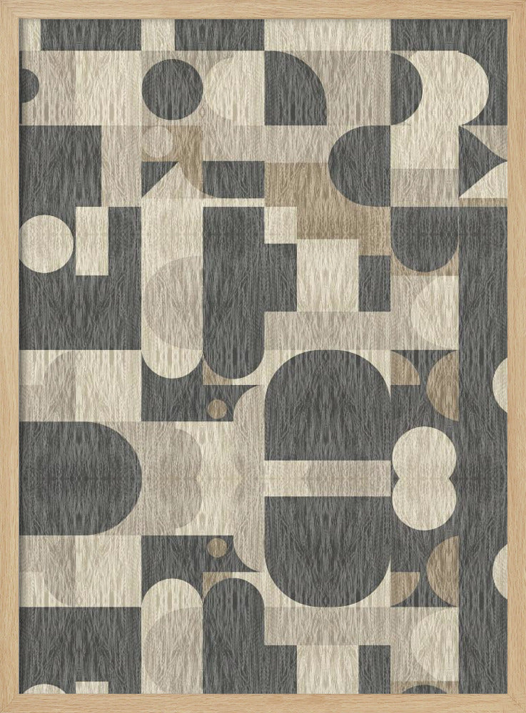 Geometric Pattern with Various Shapes | Poster