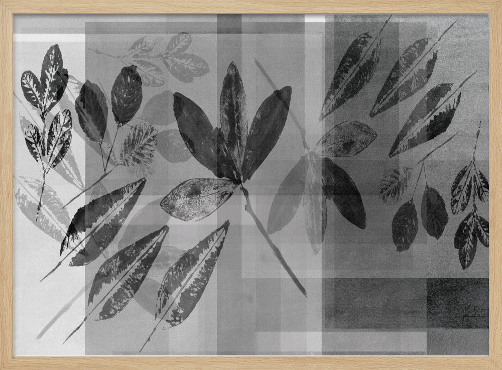 Abstract Botanicals in Neutral Tones | Poster
