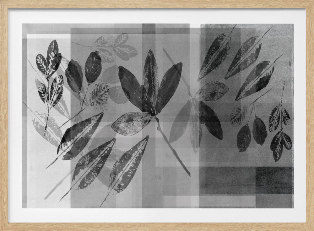 Abstract Botanicals in Neutral Tones | Poster