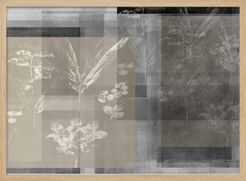 Abstract Botanicals in Neutral Tones | Poster