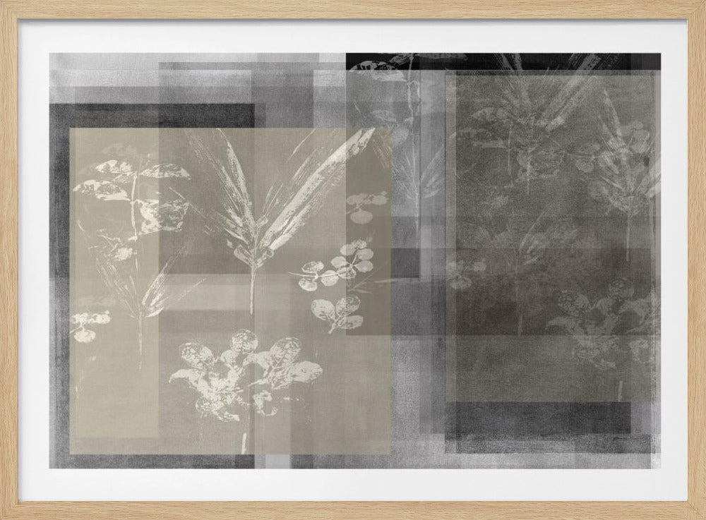 Abstract Botanicals in Neutral Tones | Poster