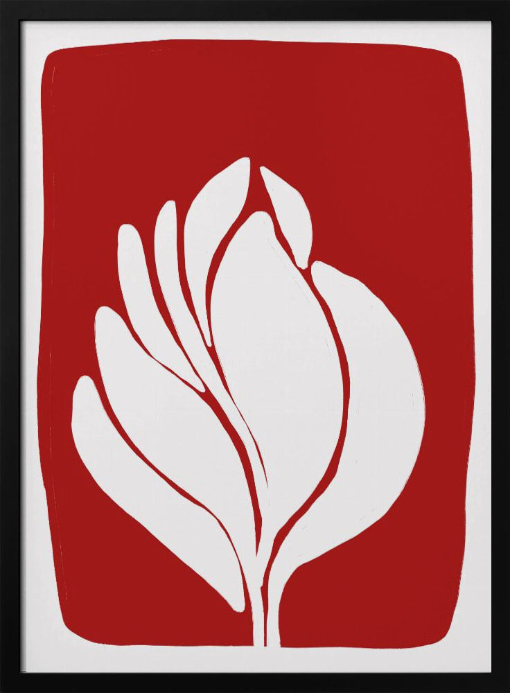 White Blossom Silhouette | Poster