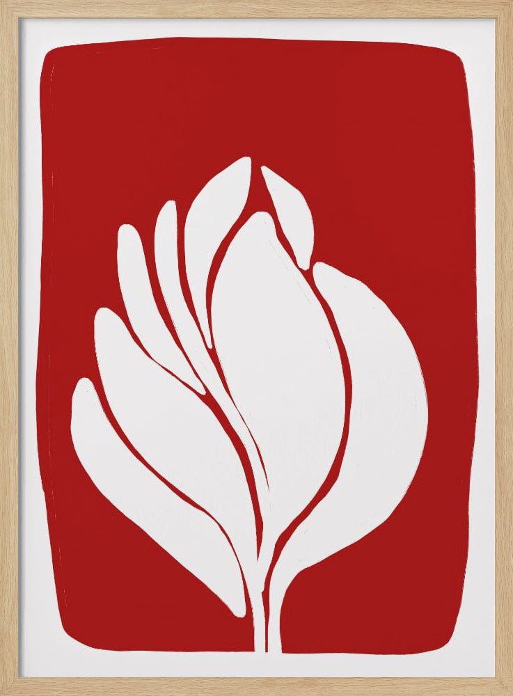 White Blossom Silhouette | Poster