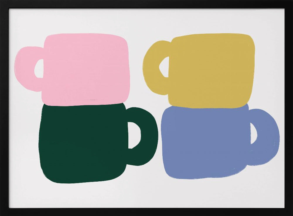 Colorful Coffee Mugs | Poster