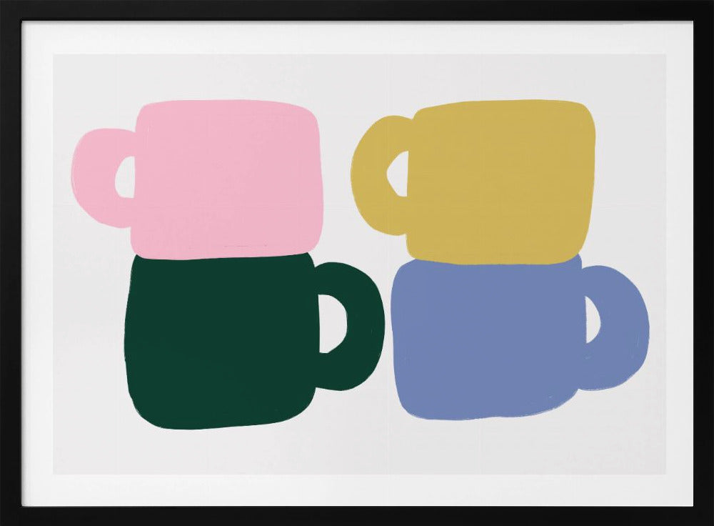 Colorful Coffee Mugs | Poster