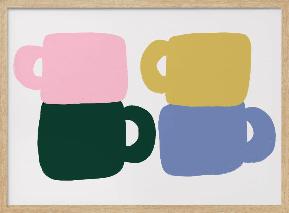 Colorful Coffee Mugs | Poster