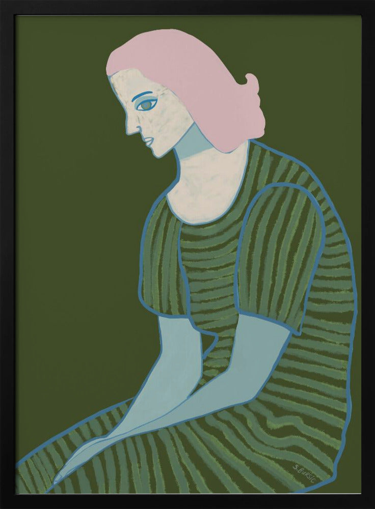 Lady sitting | Poster