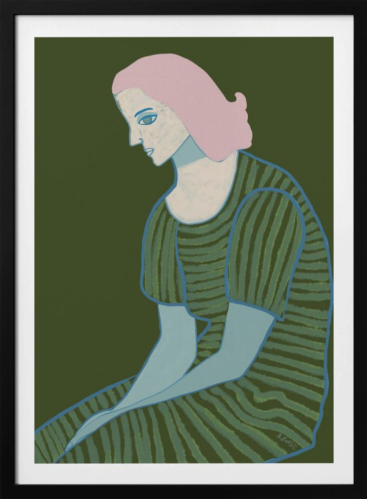 Lady sitting | Poster