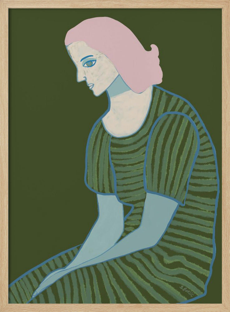 Lady sitting | Poster