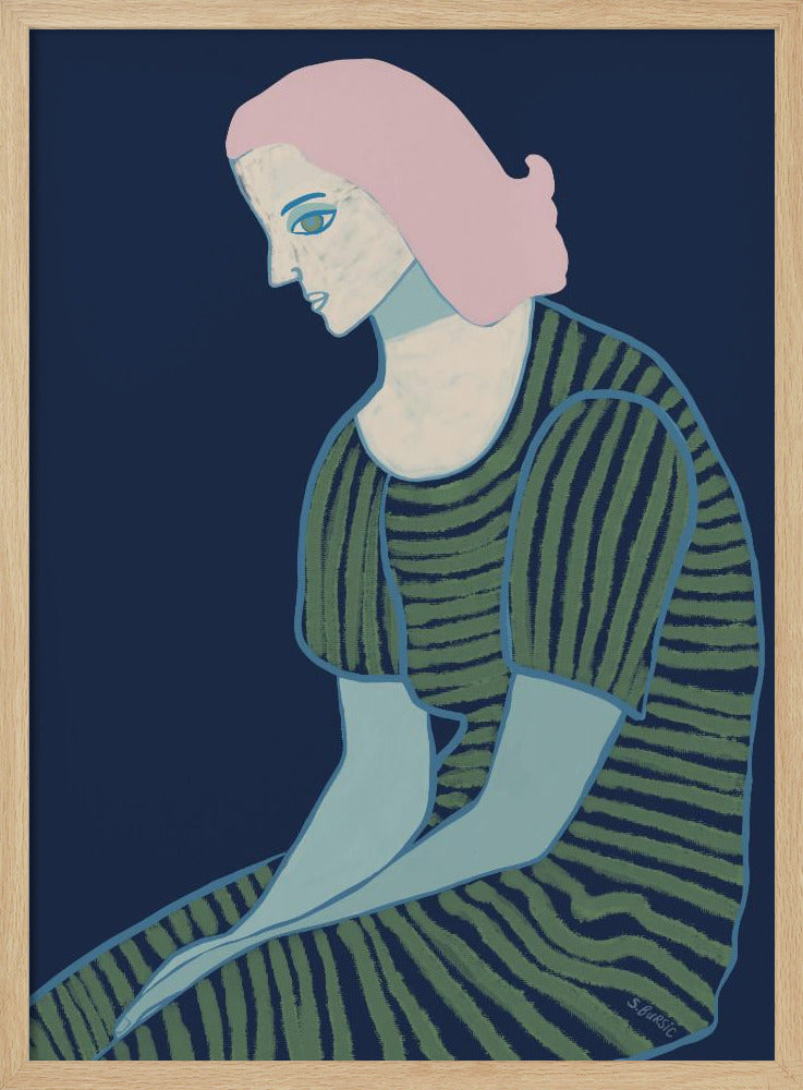 Lady sitting | Poster
