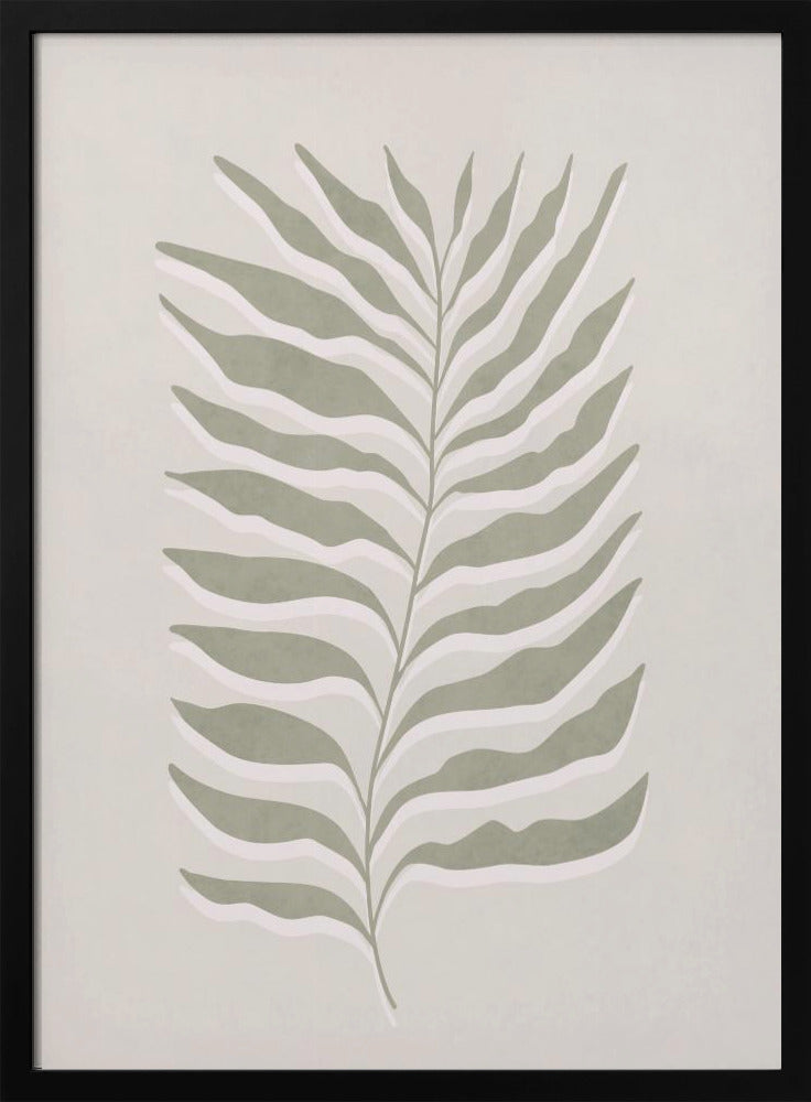Olive Green Leaf | Poster