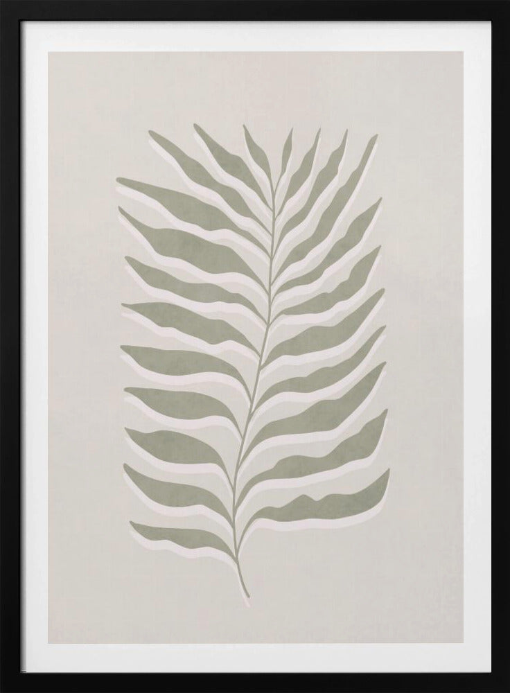Olive Green Leaf | Poster