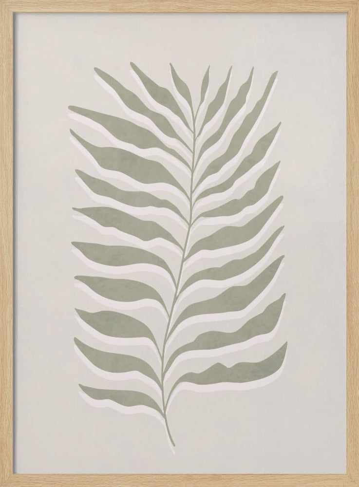 Olive Green Leaf | Poster