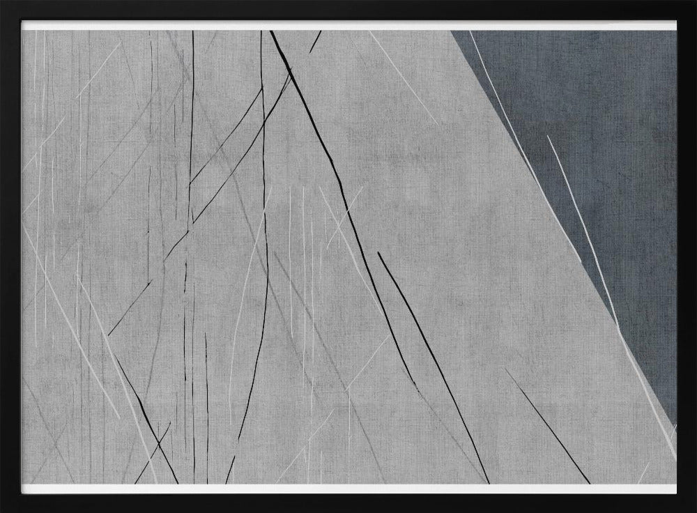 Abstract Lines on Grey | Poster