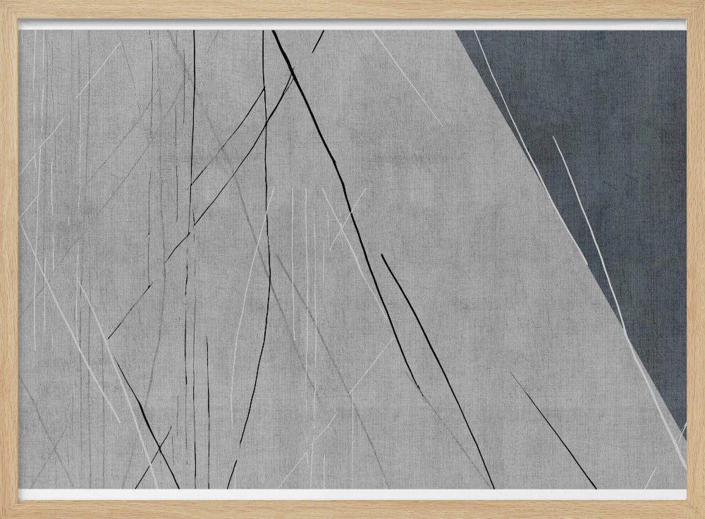 Abstract Lines on Grey | Poster