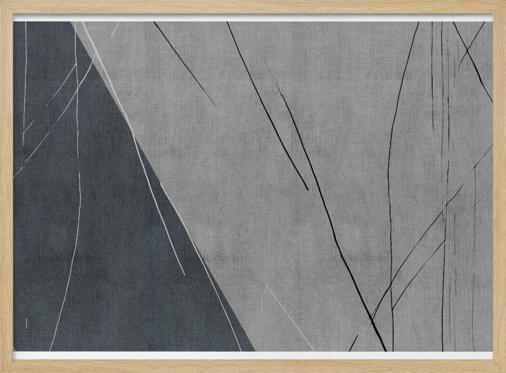Abstract Lines on Grey | Poster