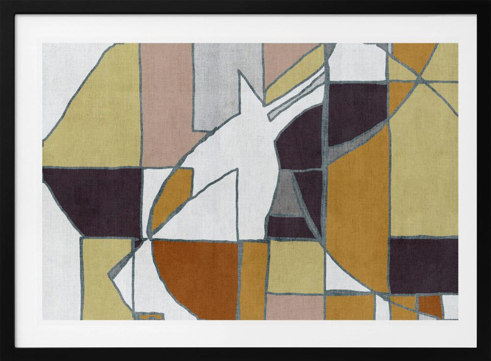 Abstract Geometric Forms in Warm Tones | Poster
