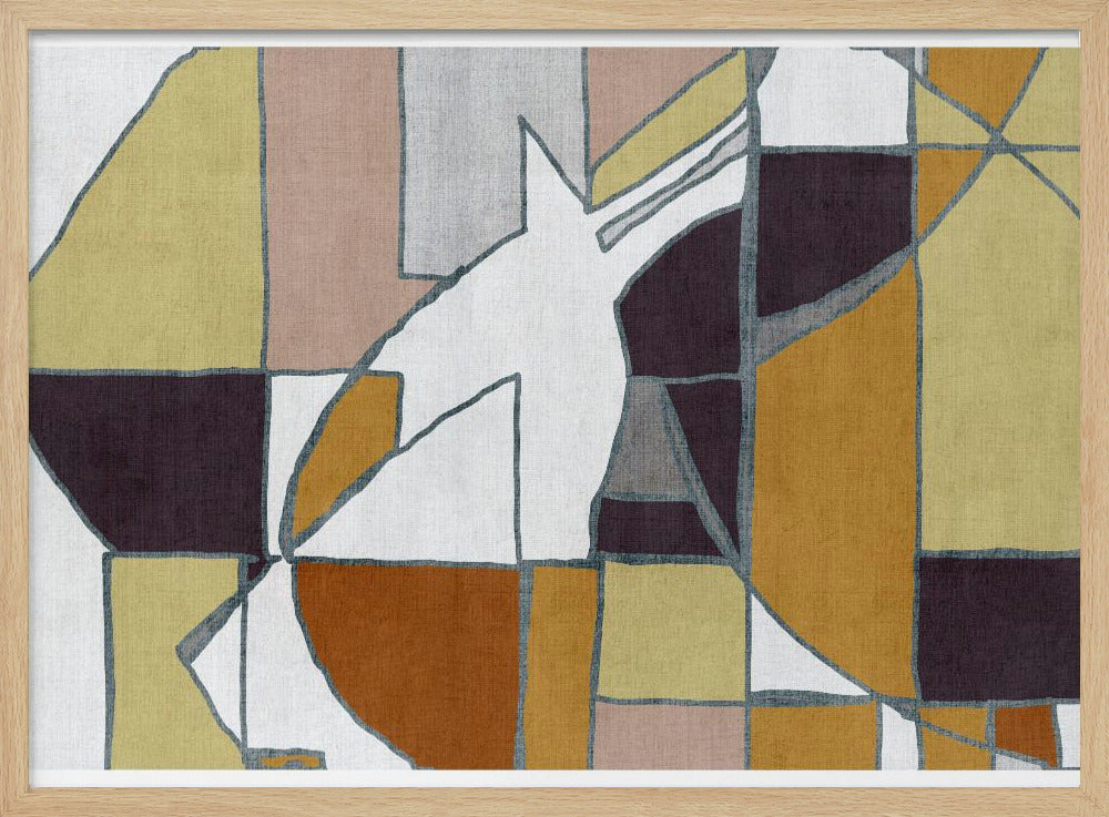 Abstract Geometric Forms in Warm Tones | Poster