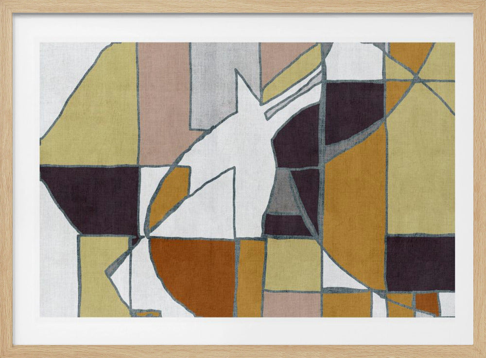 Abstract Geometric Forms in Warm Tones | Poster