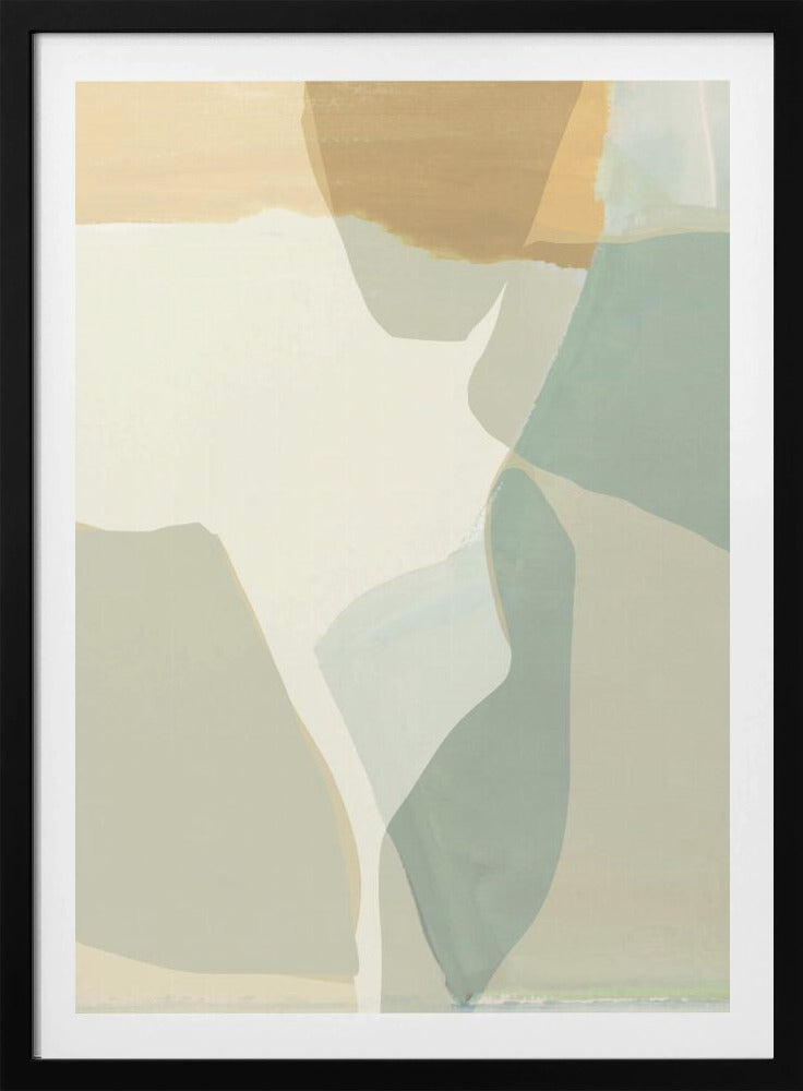 Abstract Shapes in Soft Neutral Tones | Poster