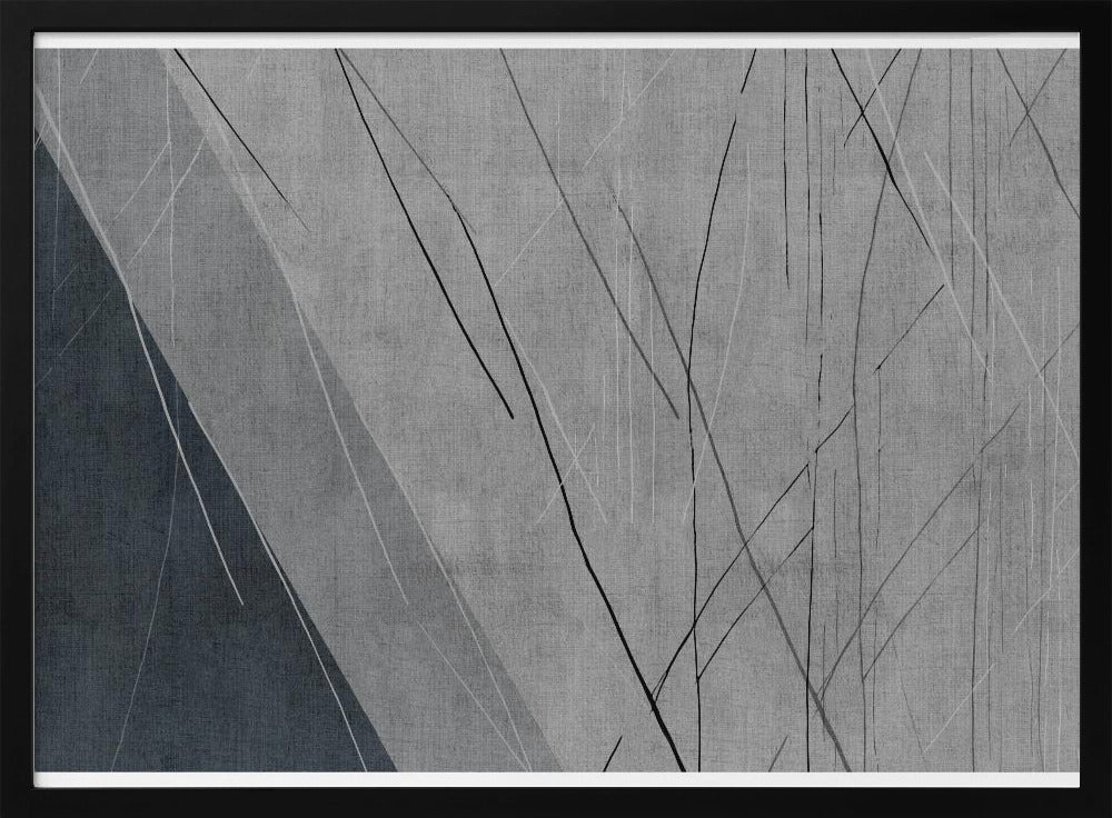 Abstract Lines on Grey | Poster