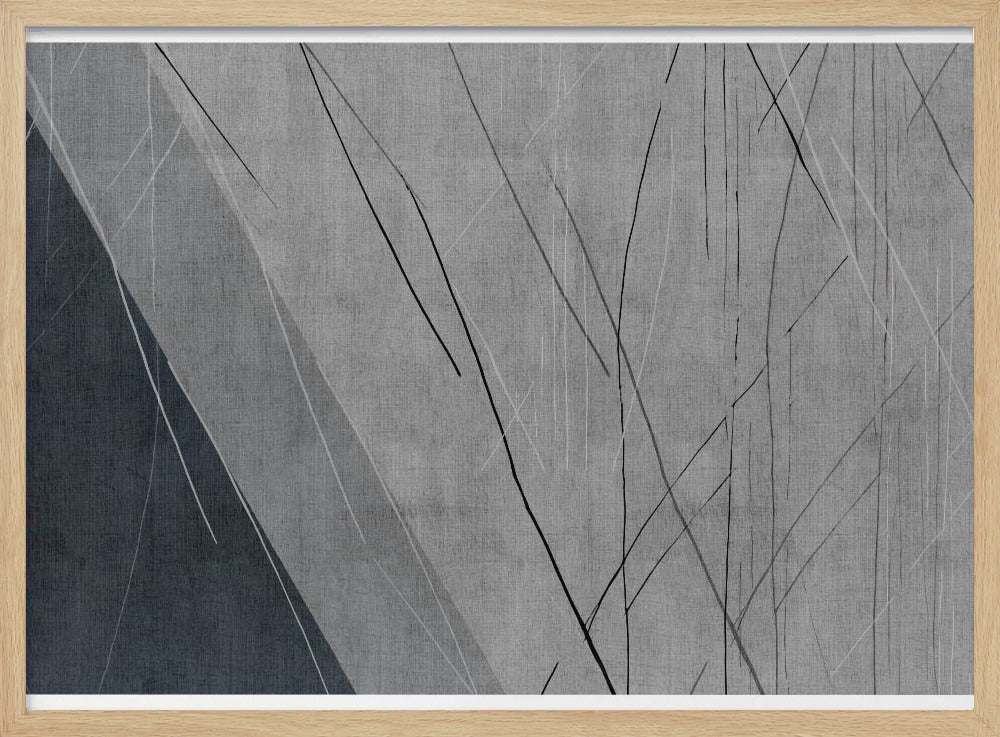 Abstract Lines on Grey | Poster