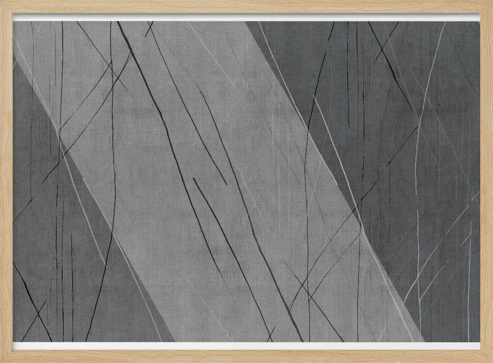 Abstract Lines on Grey | Poster