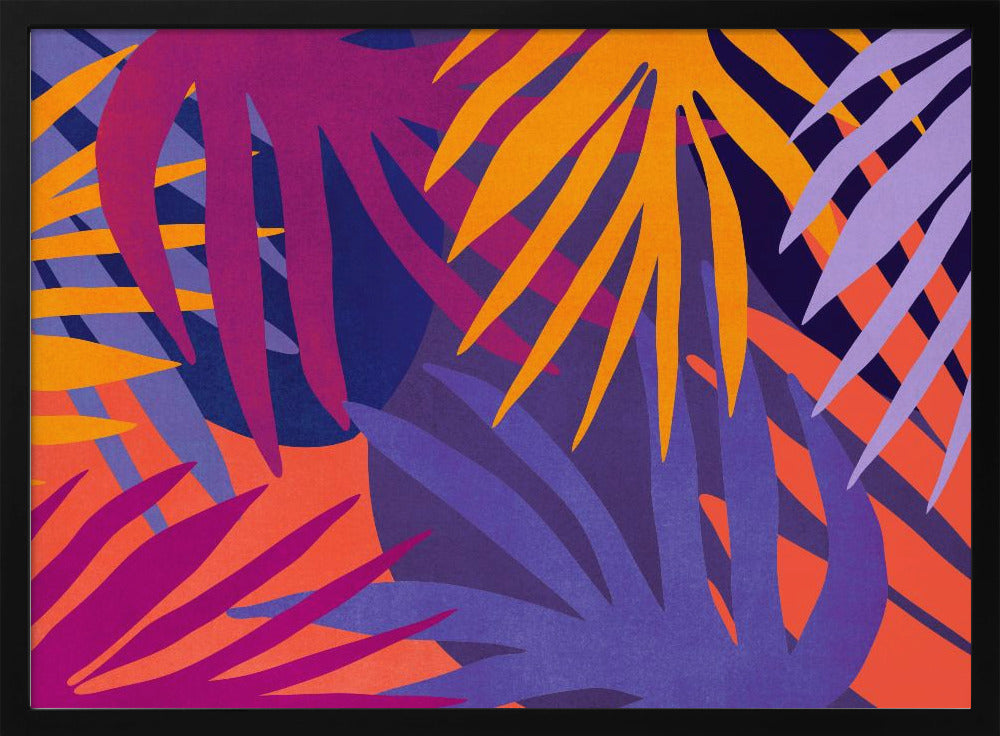 Vibrant Jungle Leaves | Poster