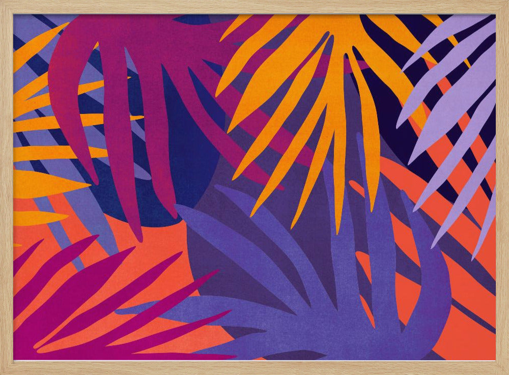 Vibrant Jungle Leaves | Poster