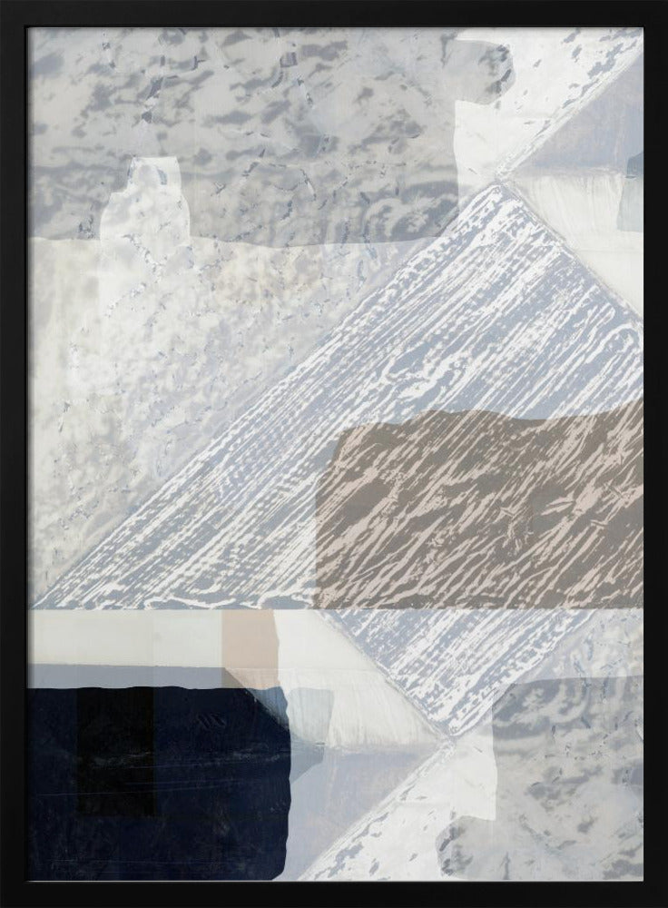 Fragmented Form in White | Poster