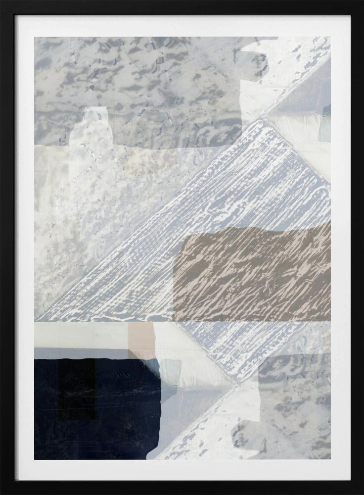 Fragmented Form in White | Poster