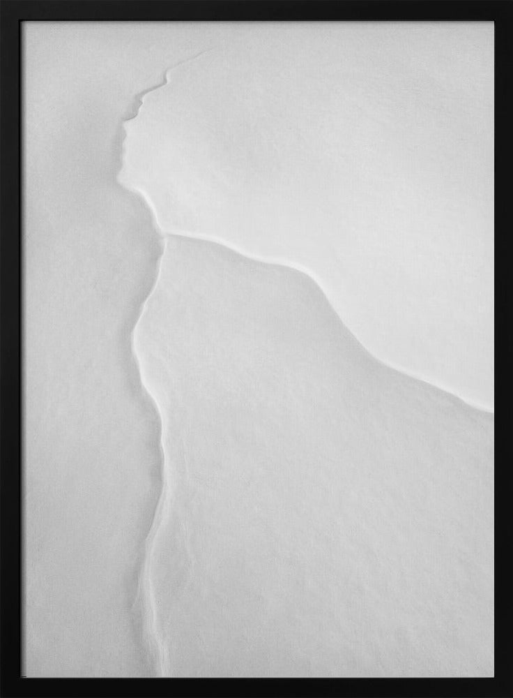 Pretty Woman with White Scarf in the Wind | Poster