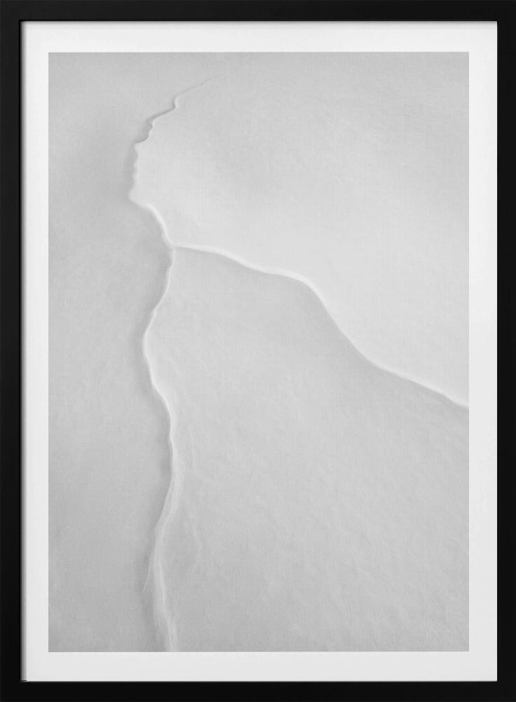 Pretty Woman with White Scarf in the Wind | Poster