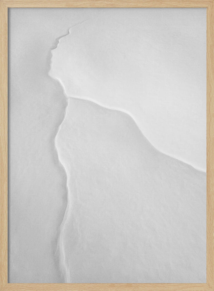 Pretty Woman with White Scarf in the Wind | Poster