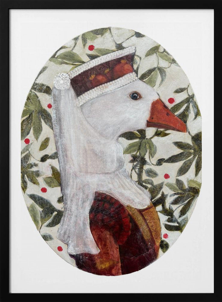 Cata With Green Leafs | Poster