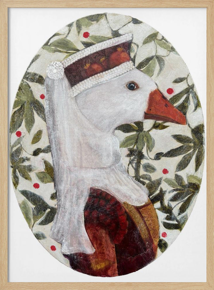 Cata With Green Leafs | Poster