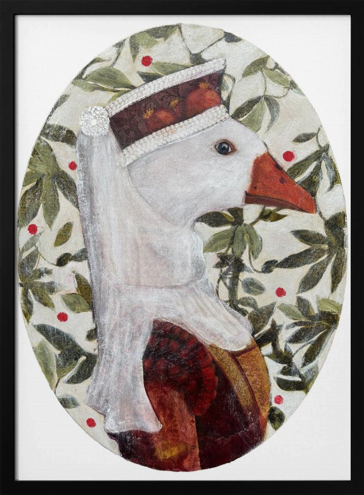 Cata With Green Leafs | Poster