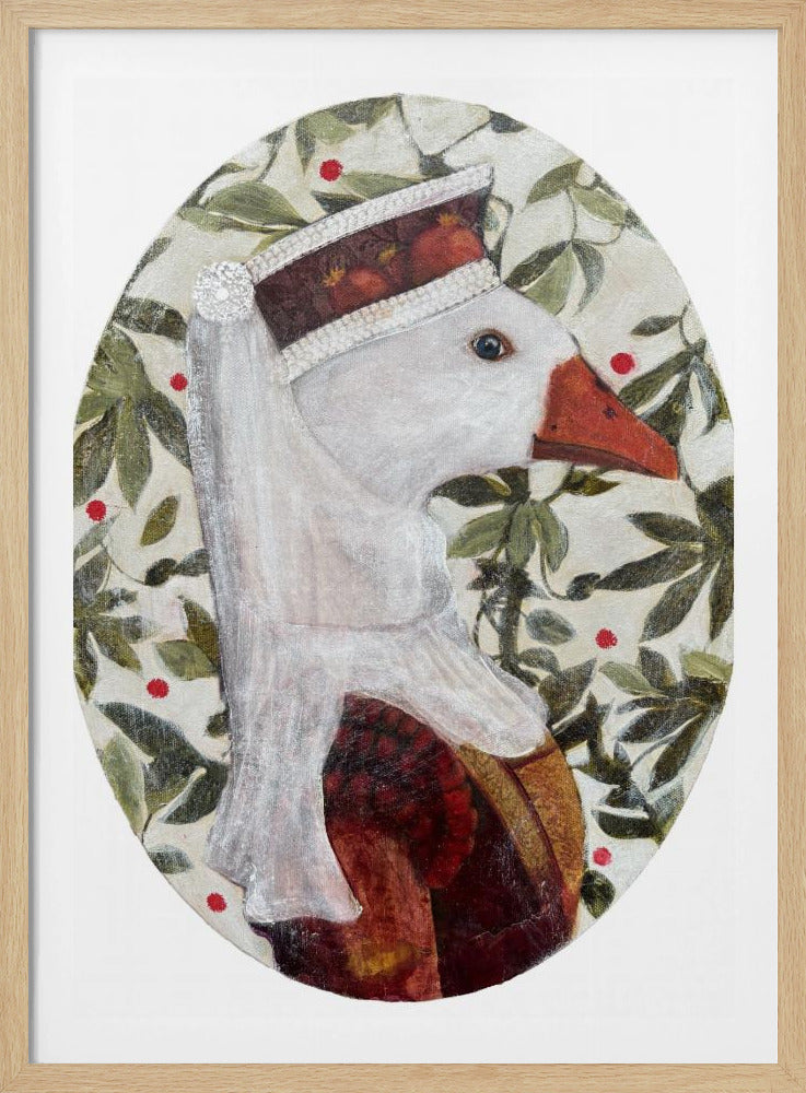 Cata With Green Leafs | Poster