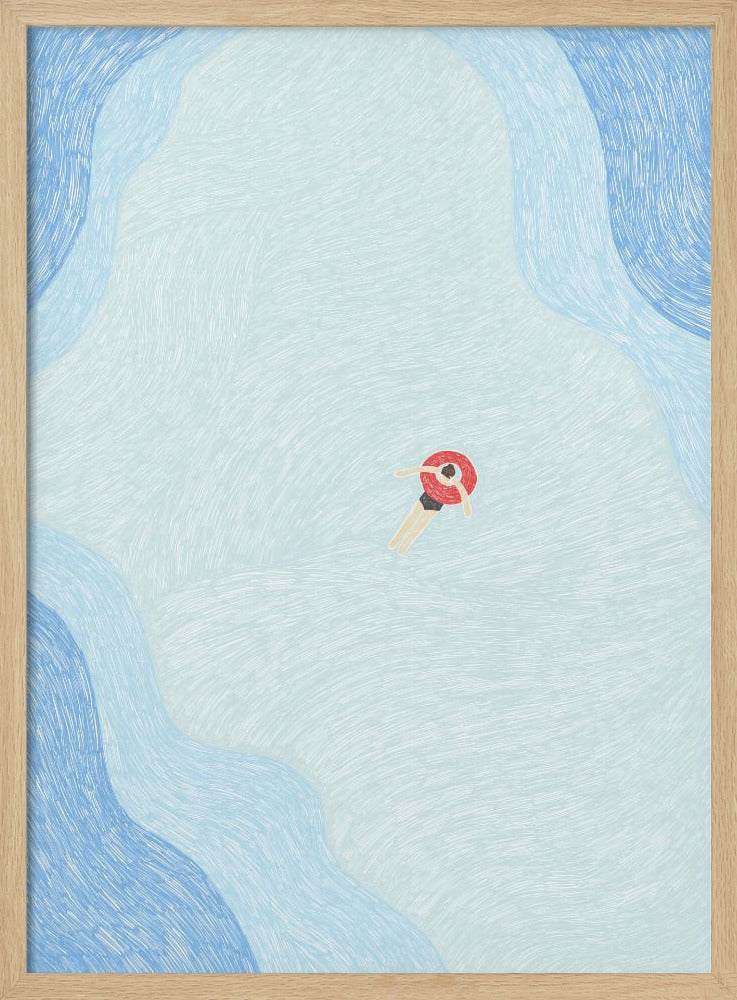 Serene Pool Drift | Poster