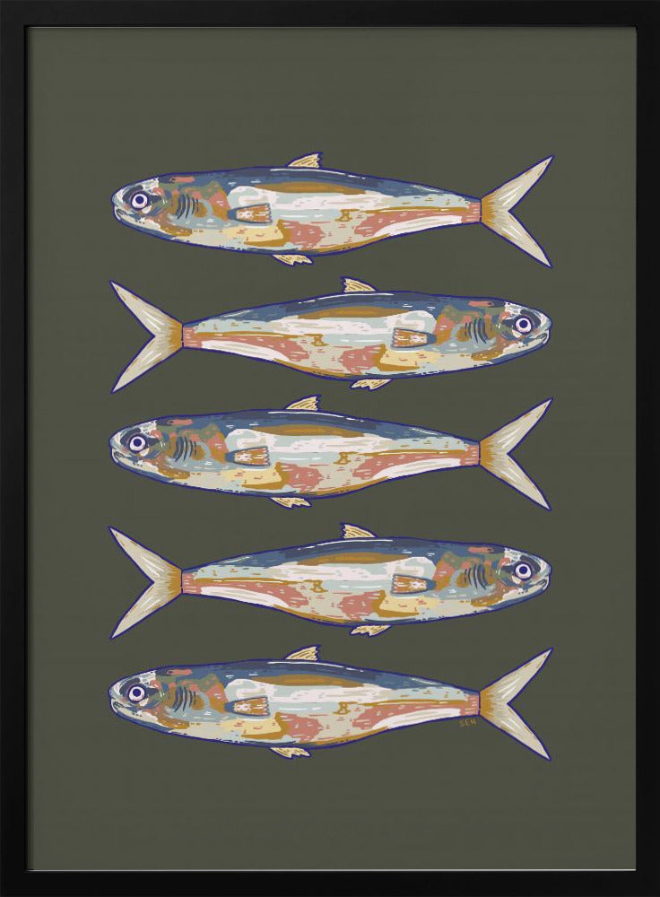 Five Fish in a Row | Poster