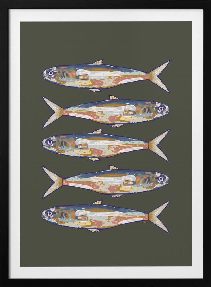 Five Fish in a Row | Poster